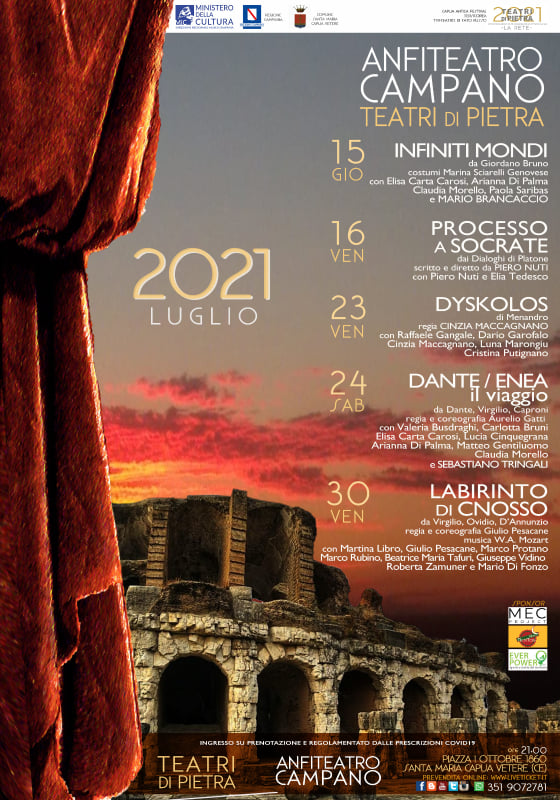 Teatri di Pietra 2022 all'Anfiteatro Campano